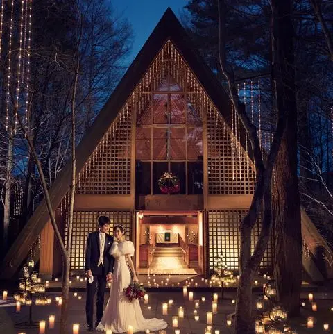 挙式会場 式場公式写真 軽井沢高原教会 かるいざわこうげんきょうかい で結婚式 みんなのウェディング