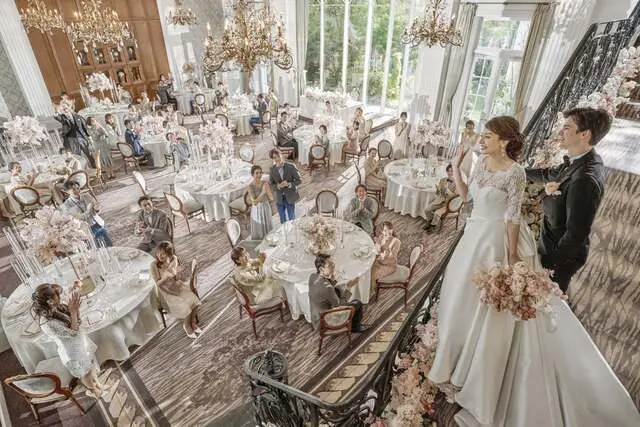 心斎橋セントグレース ヴィラ/ ベストブライダル グループの披露宴会場