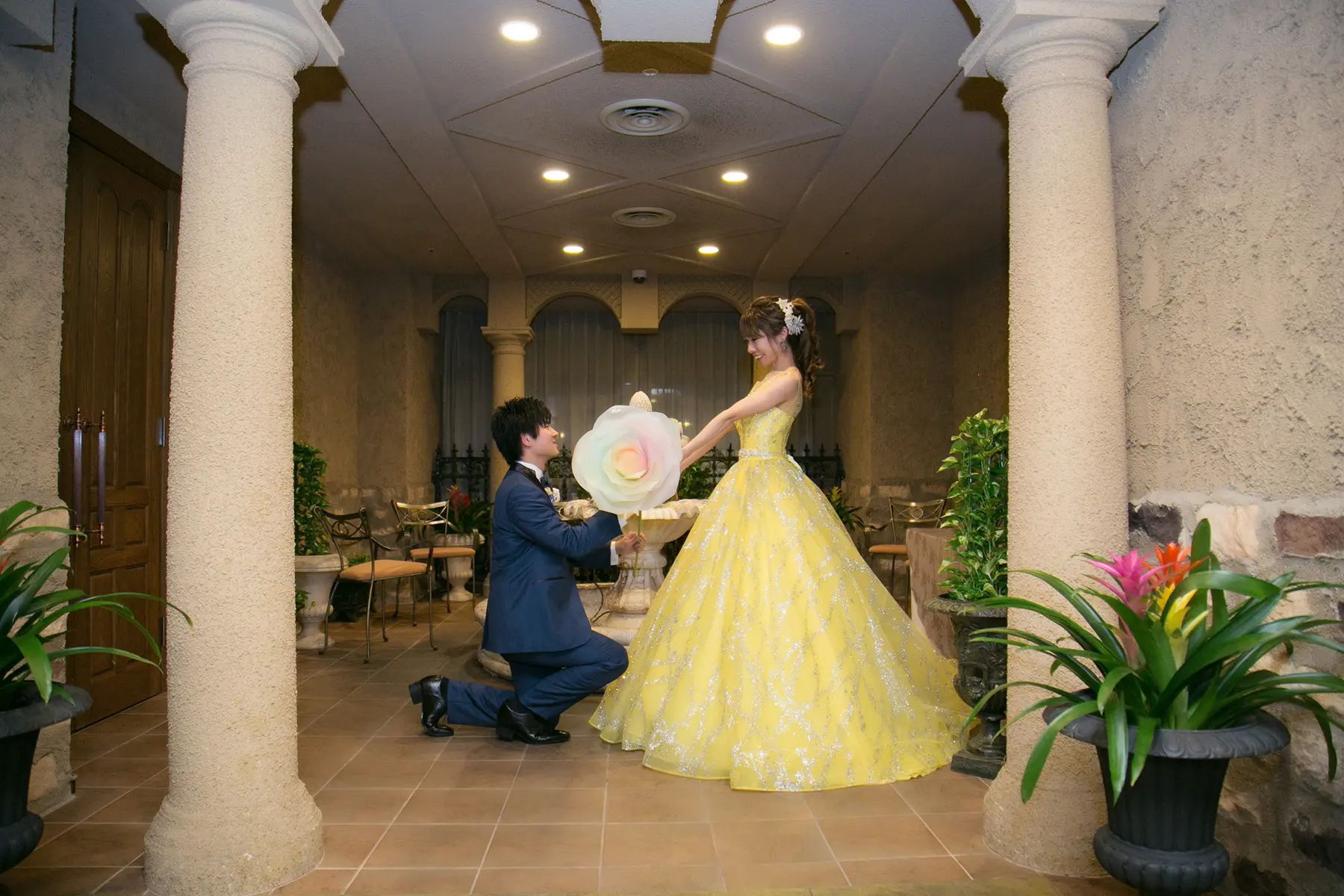 結び Starry Sky On Christmas セレス高田馬場サンタアンジェリ大聖堂の結婚式レポ みんなのウェディング