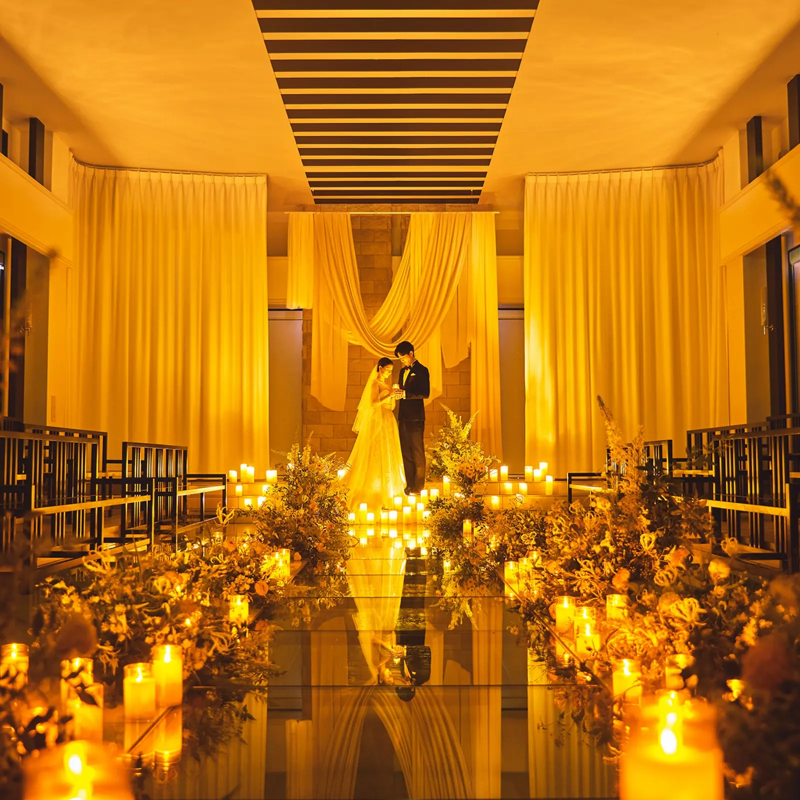 【感動体験】*光×緑*＆*水×癒し*★２種類のチャペルで憧れ花嫁体験×近江牛絶品料理試食