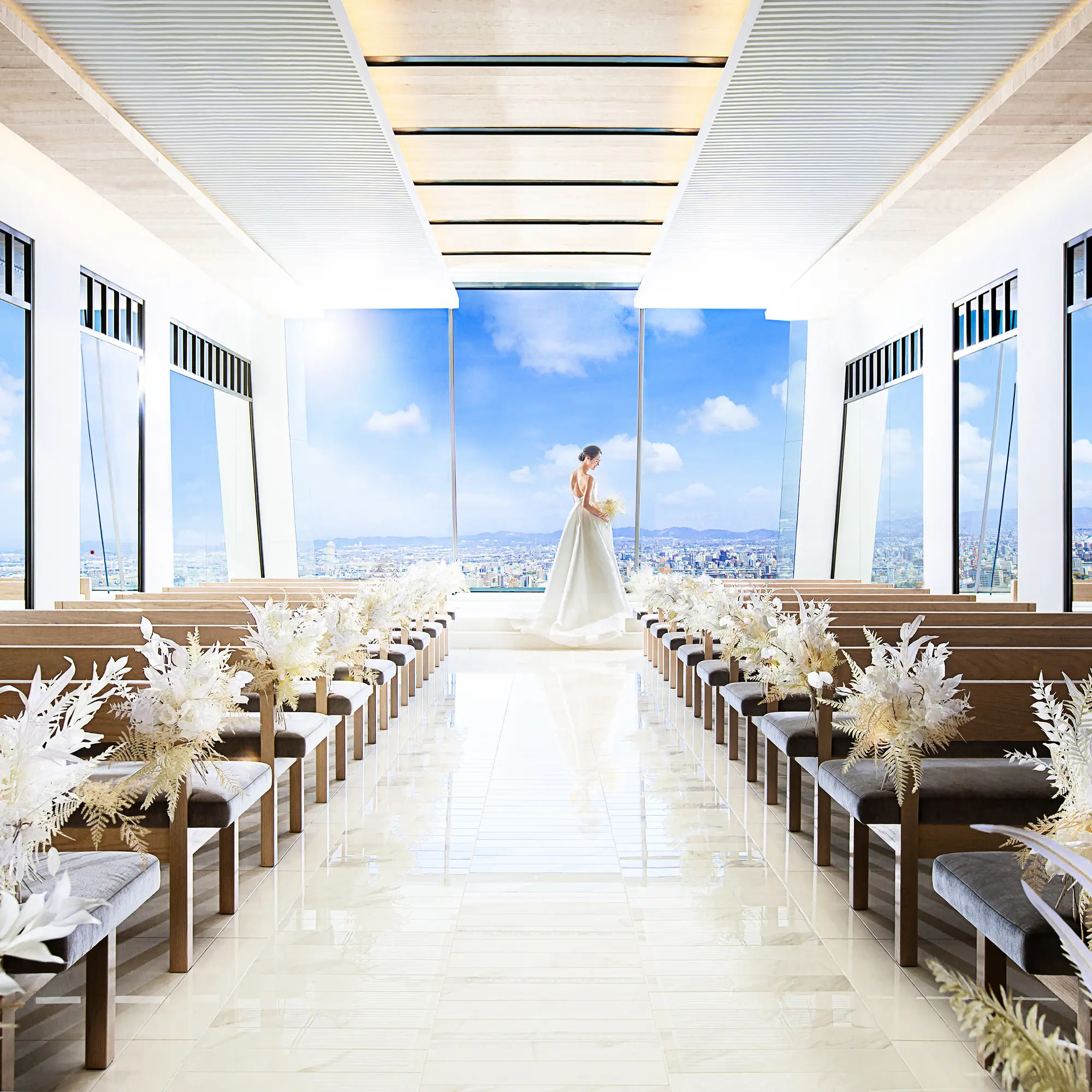 【ご来館で5.5万ギフト券プレゼント】最大100万円ご優待★名駅直結×地上180mの天空ウェディング