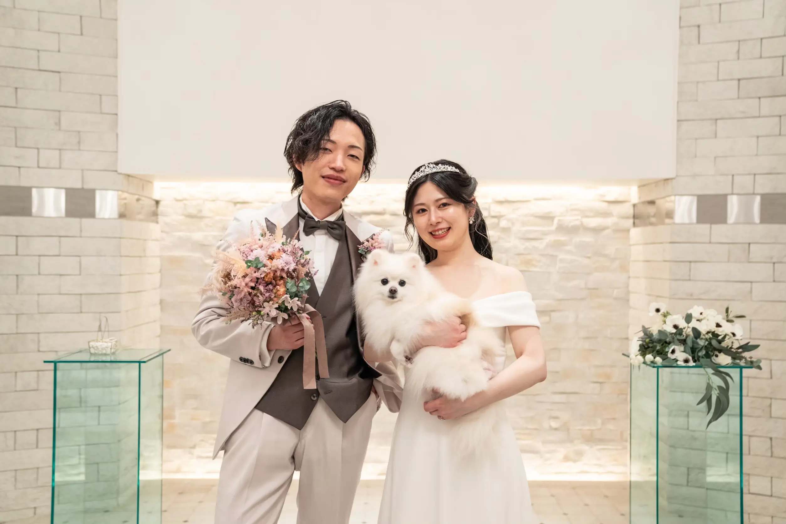 大切な家族である愛犬・ペットたちと一緒に結婚式を♪ペットも主役になれる先輩カップルの事例をご紹介♪