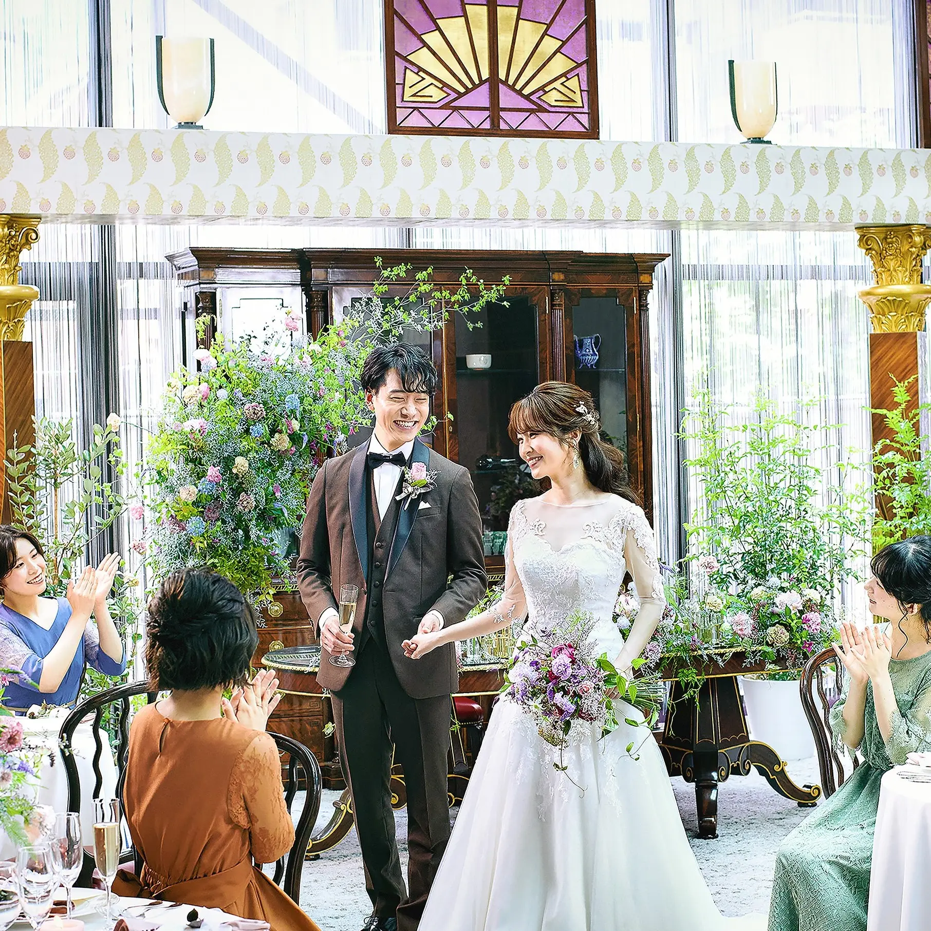【ウェディングレポート】乃木會館で結婚式を挙げた先輩カップルの笑顔あふれる1日をお届け♪
