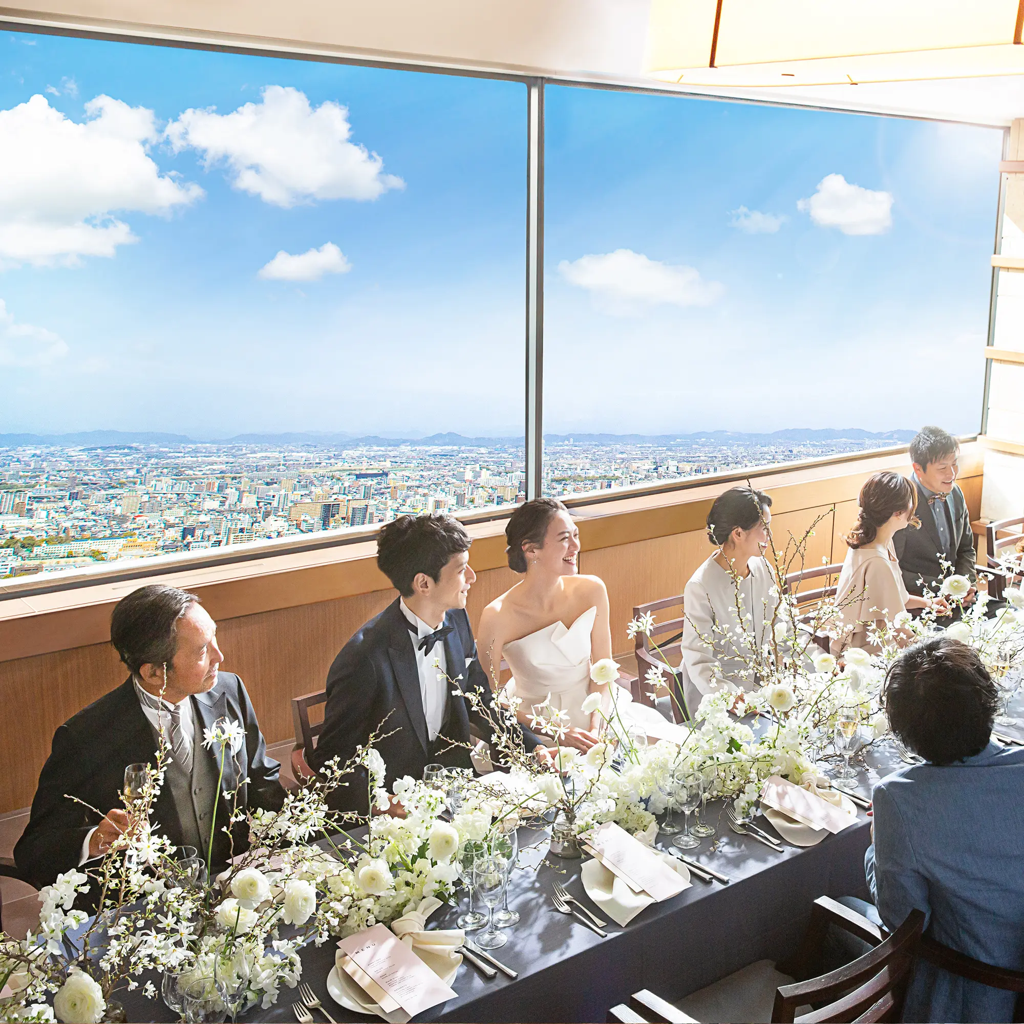 【10名72万円～少人数プラン★】名古屋駅直結×地上180m眺望を貸切る美食空間！挙式のみもOK♪