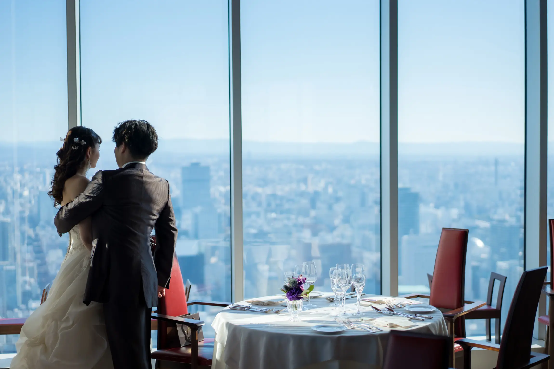 【カップルレポート公開中】ミッドランドスクエア最上階でミシュランのおもてなし叶うウエディング♪