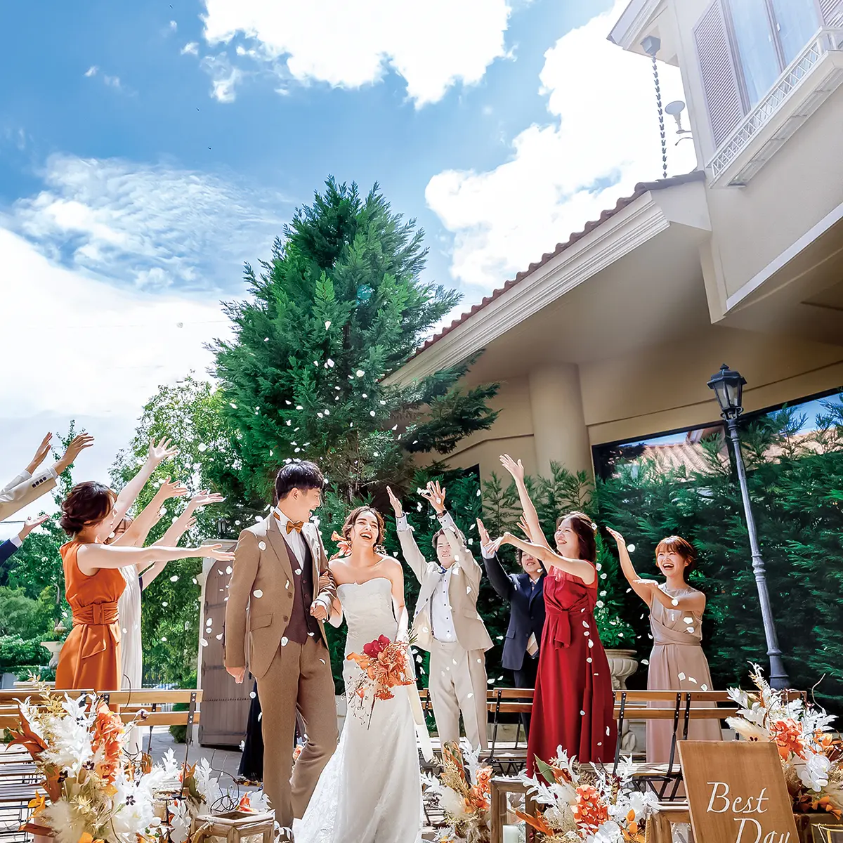 【最大9万円分ギフト！】自然美あふれるロケーション◎ガーデン付き邸宅×美食で1日貸切ウェディング