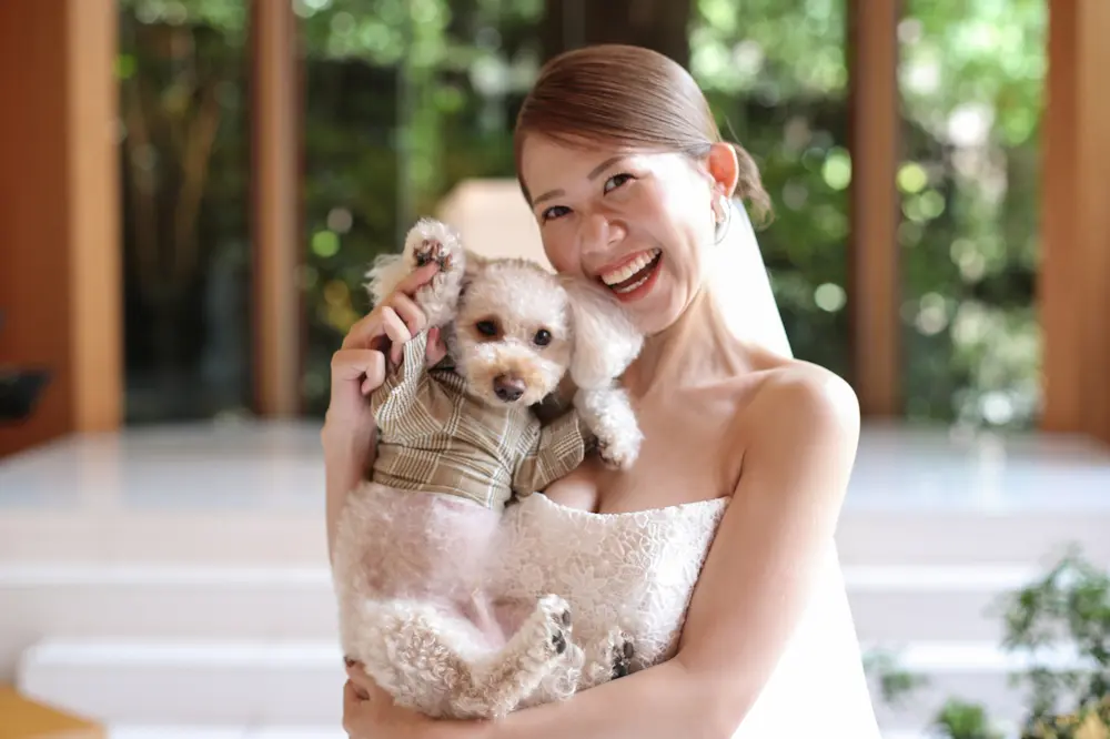 ペットと過ごす結婚式の夢を叶えよう◎１日２組限定で自然に囲まれた式場だからこそ叶う特別な１日を