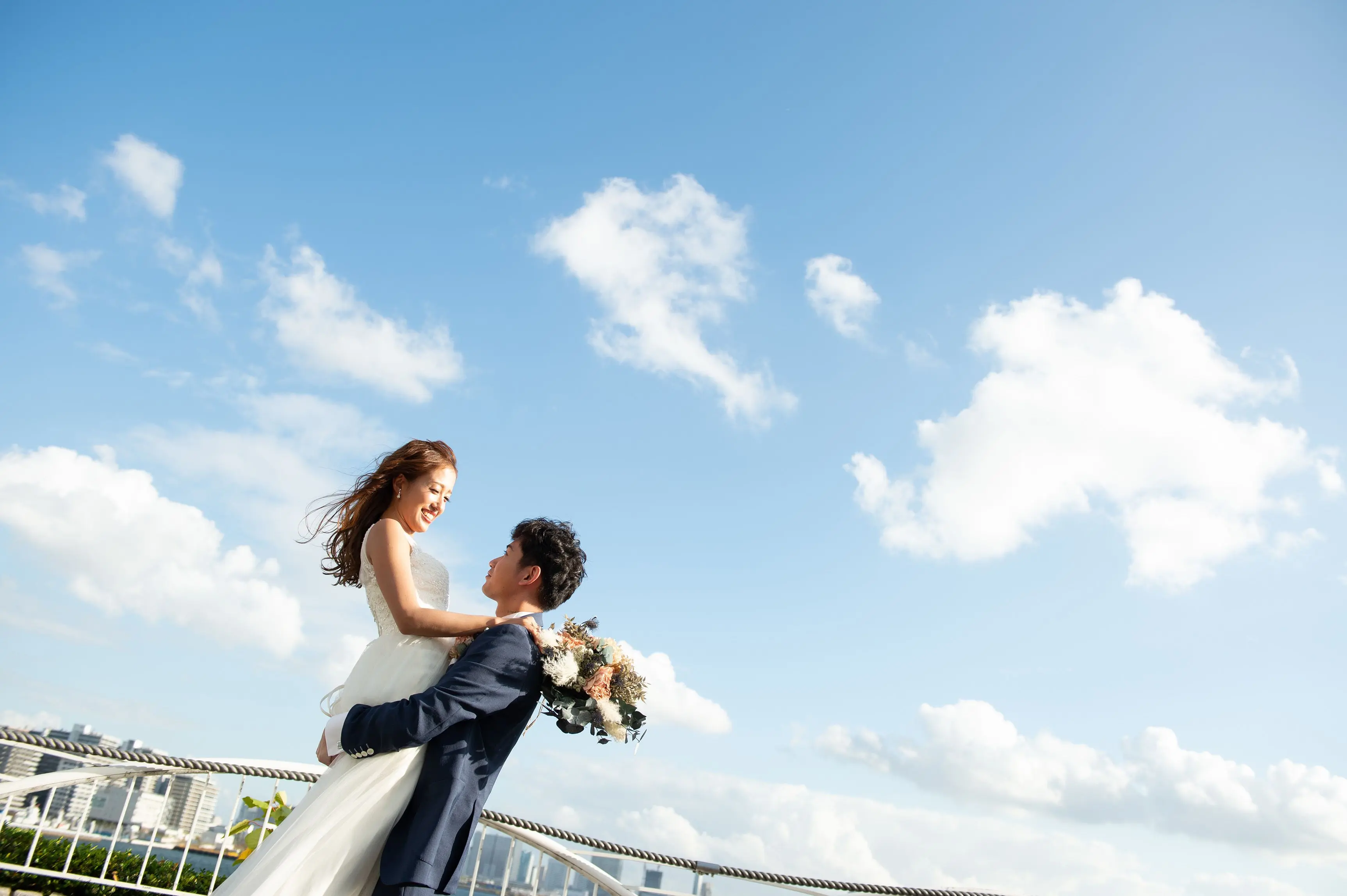 【海が見える絶景フォト】ドラマのような青空の下で！1.5次会～2次会も叶うオーシャンビュー貸切