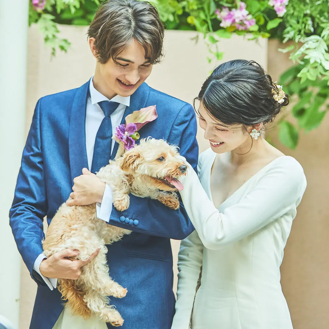 【ワンちゃん以外もご一緒に*】大聖堂でペット婚がかなう 特別プランをご用意！