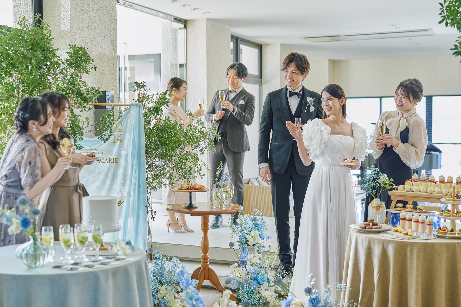 【27年8月までの挙式】特別15大特典最大150万円OFF！白×青の大聖堂で叶う特別なウエディング♪
