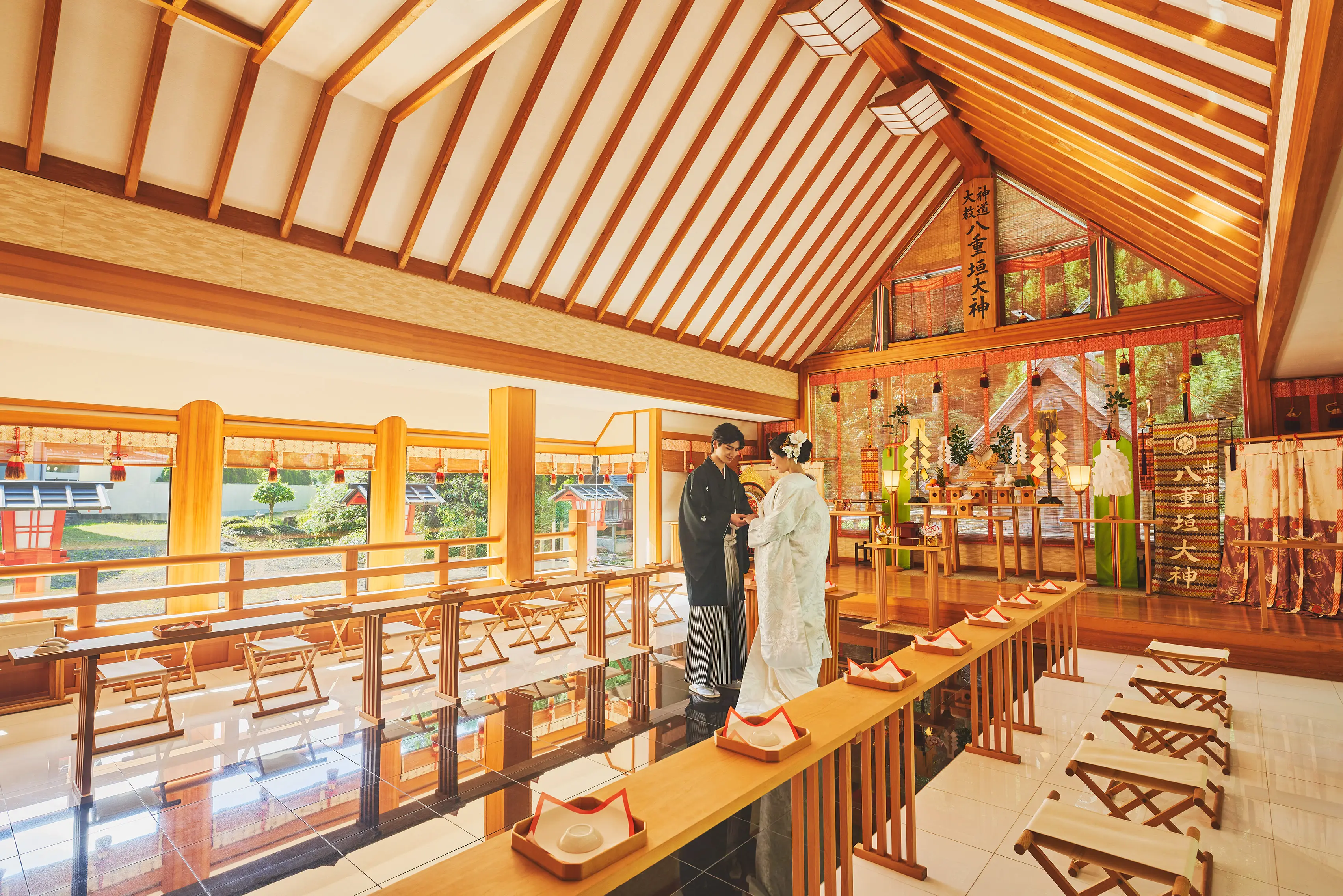 厳かな神前式を体感できるブライダルフェア