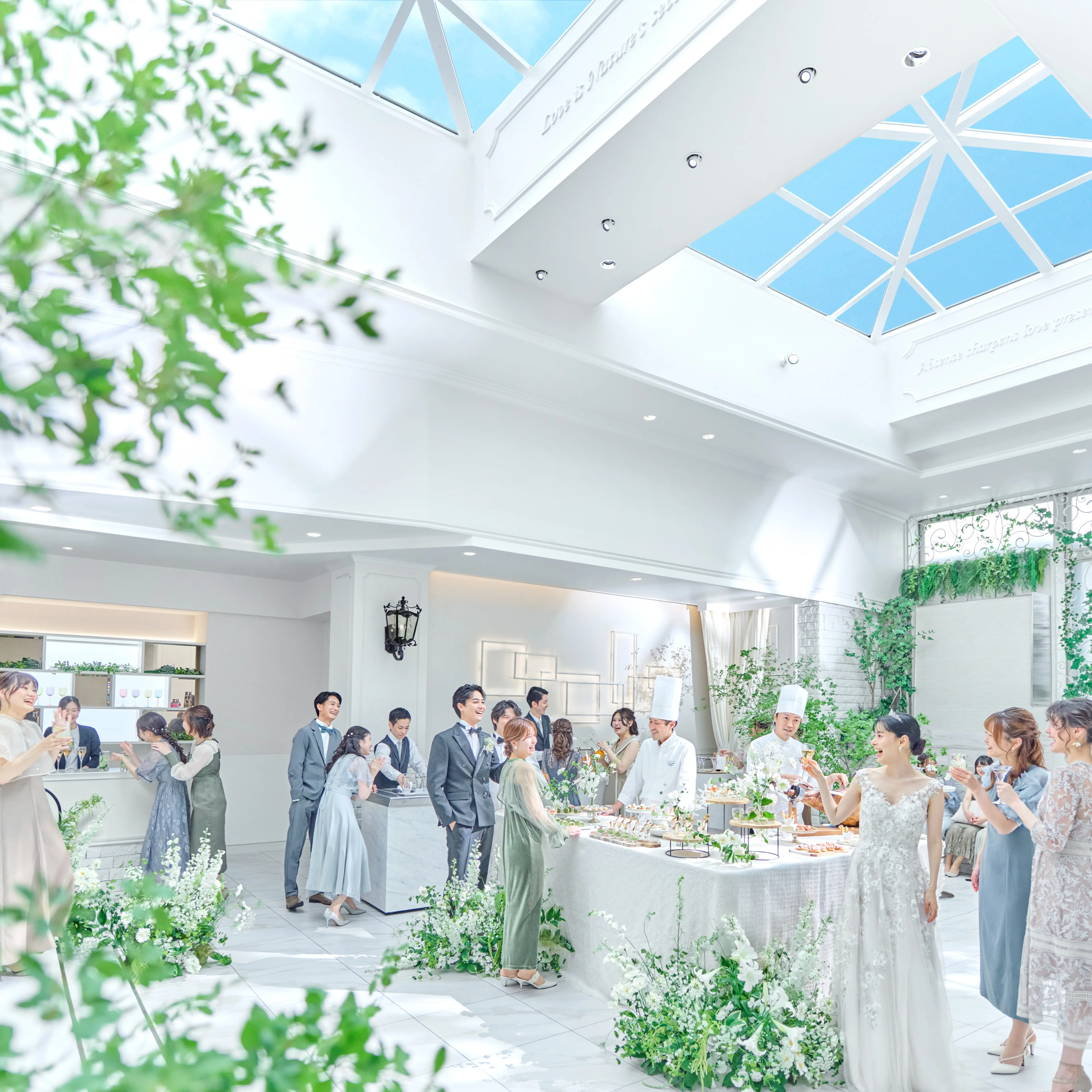 ゲストと近い結婚式をご希望の方必見☆新郎新婦も参加できるウエルカムパーティが魅力