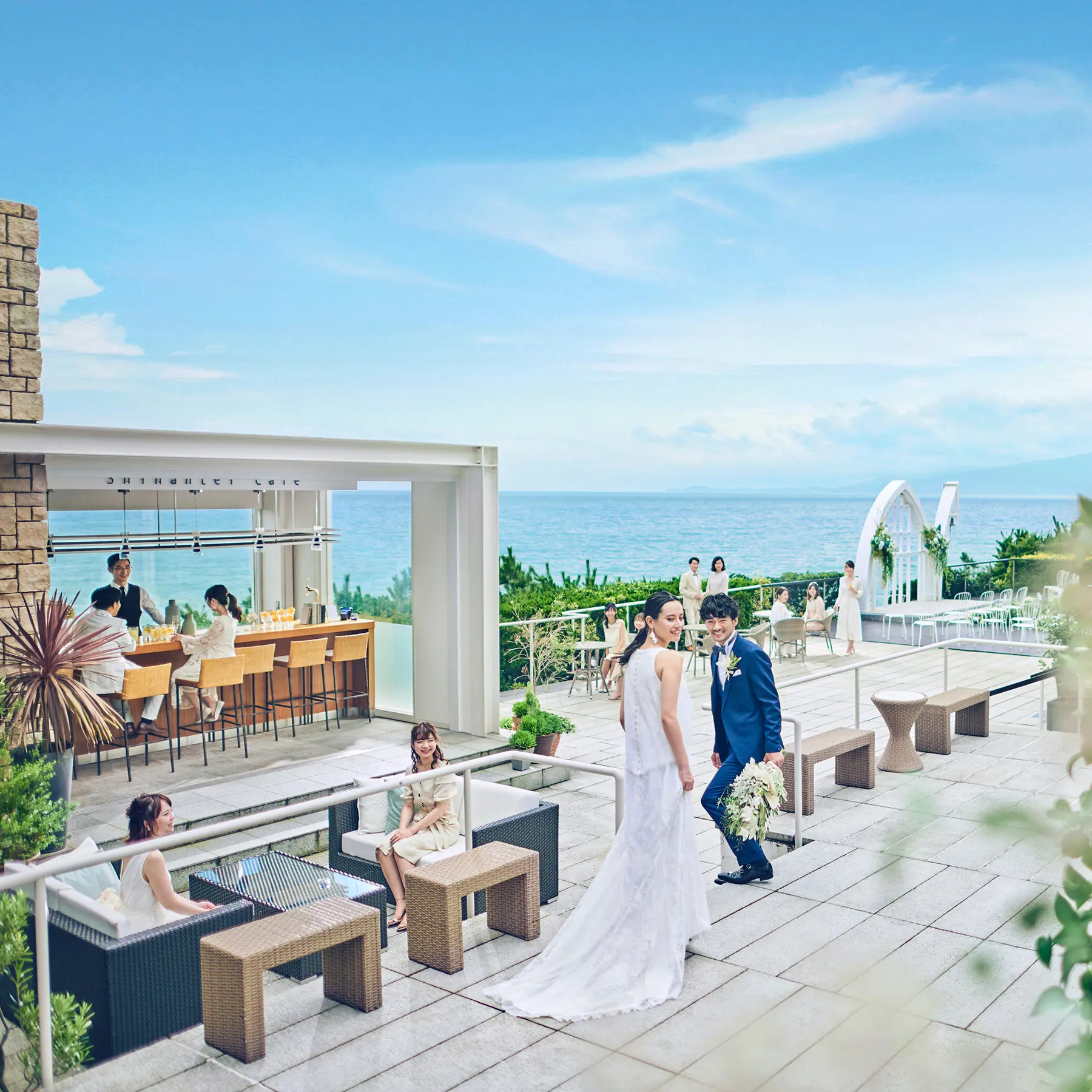 【8年連続口コミランキング受賞】1日1組で貸し切る海辺の邸宅◆美食と絶景を愉しむリゾートウェディング