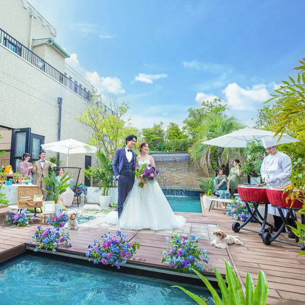 【挙式も披露宴もペットも一緒♪】新山口駅前の開放感あふれる全天候型リゾートウエディング☆