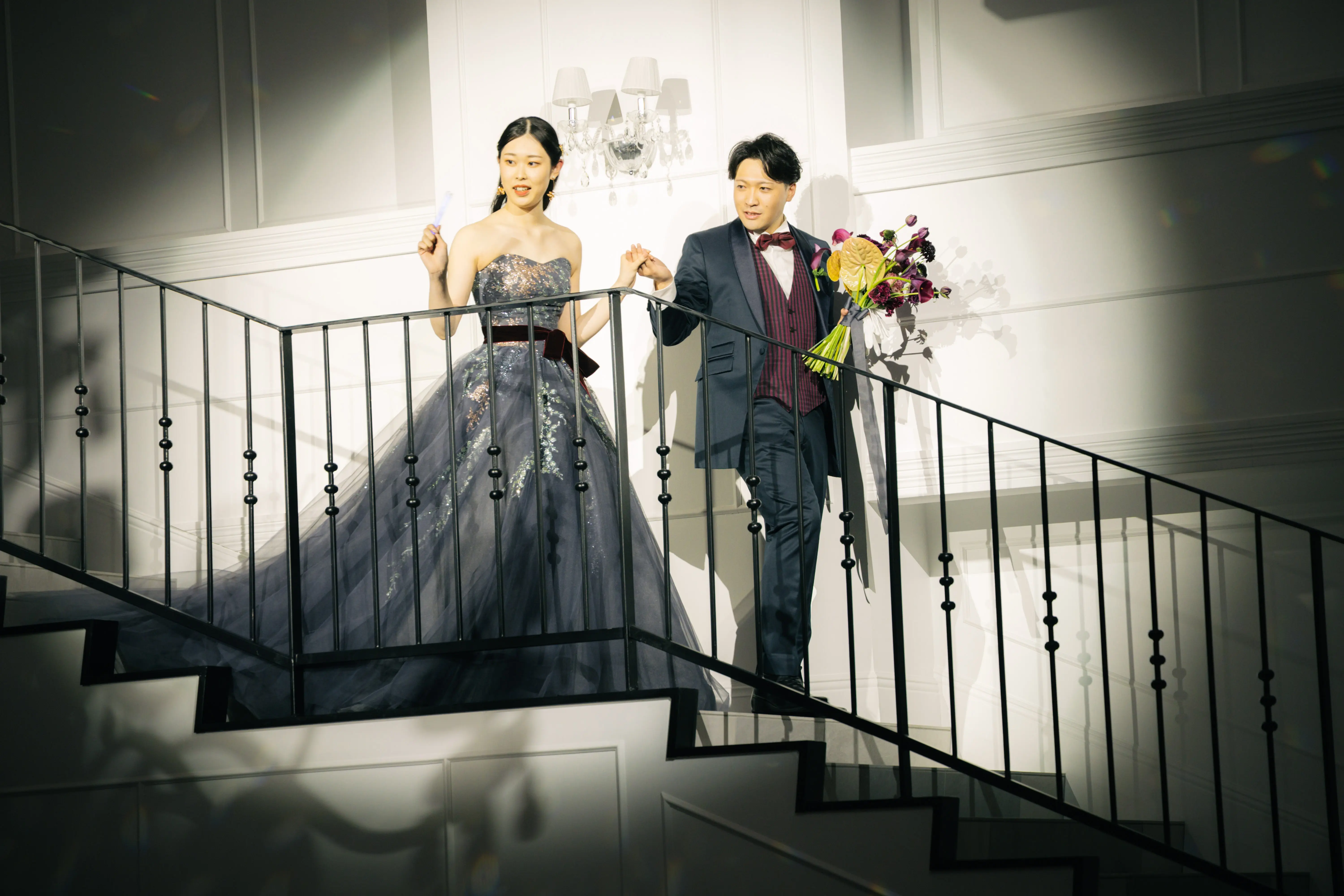 青森市内で唯一階段入場が叶う結婚式場＊ル・グランクールで心に残るひとときを