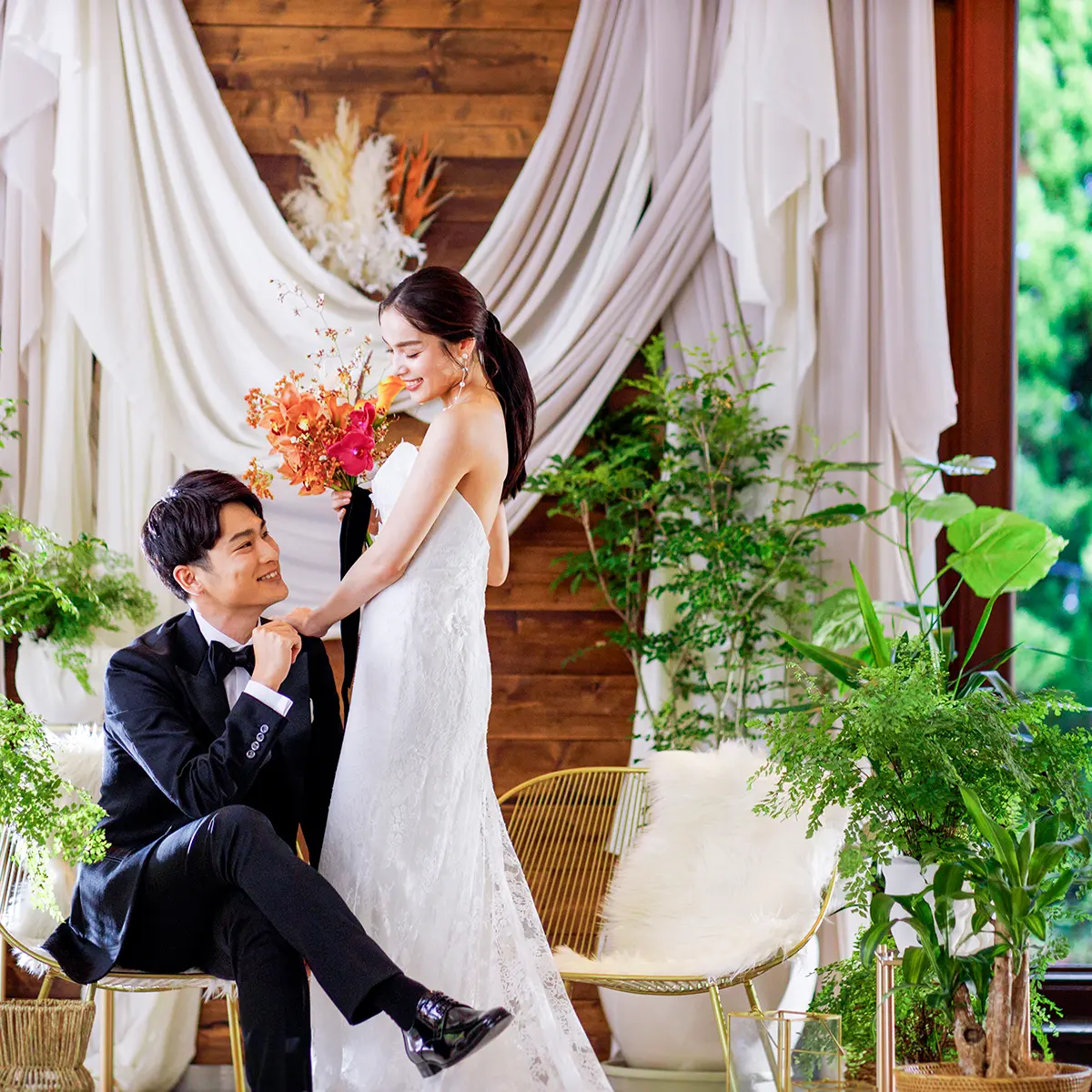 ＼7年連続＊2026年京都総合1位受賞！／1日貸切☆自然あふれるガーデン付き邸宅でスローウェディング