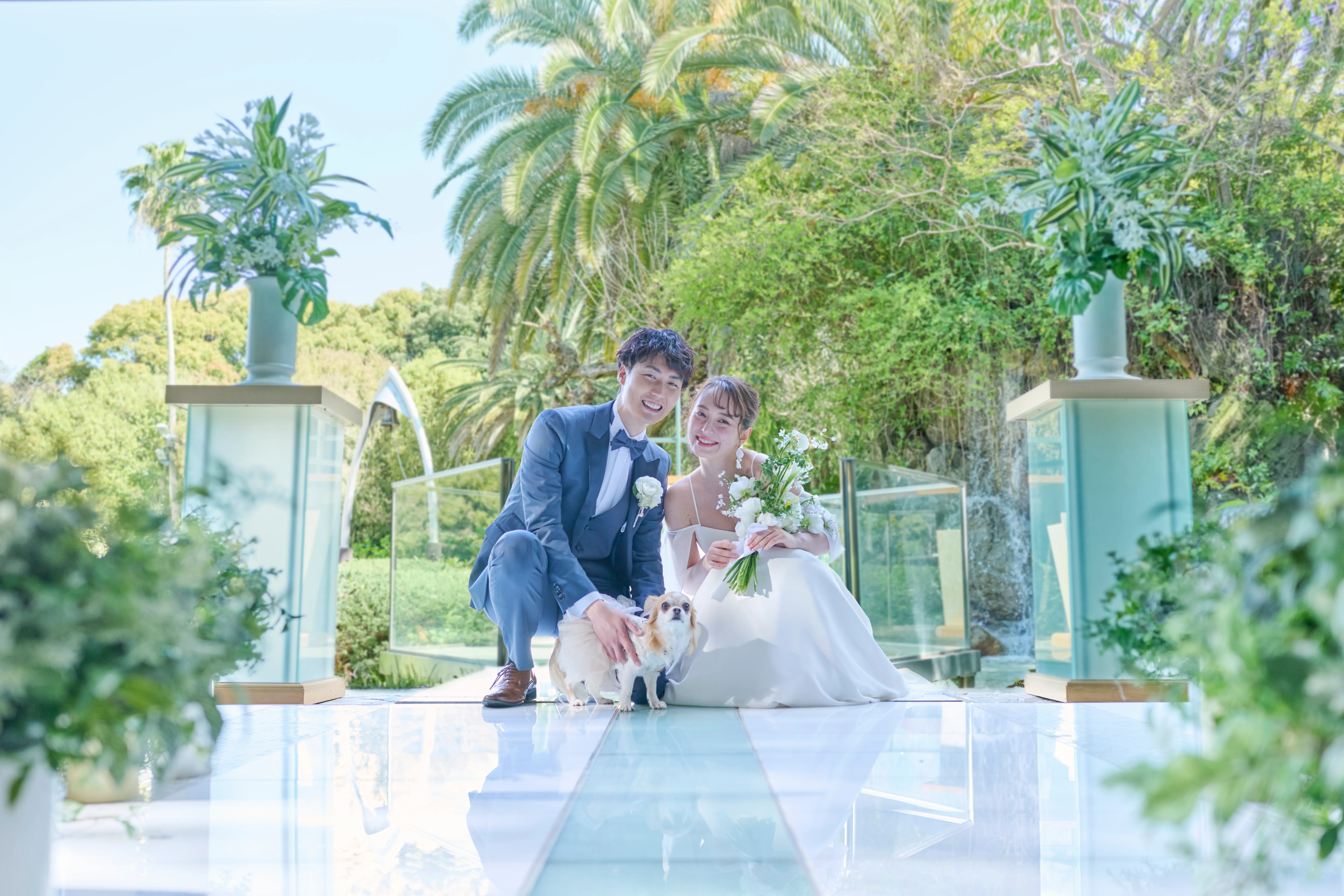 【愛犬と叶えるウエディング】ペットシッターサービス付だから安心！！人気のリングドック演出も◎