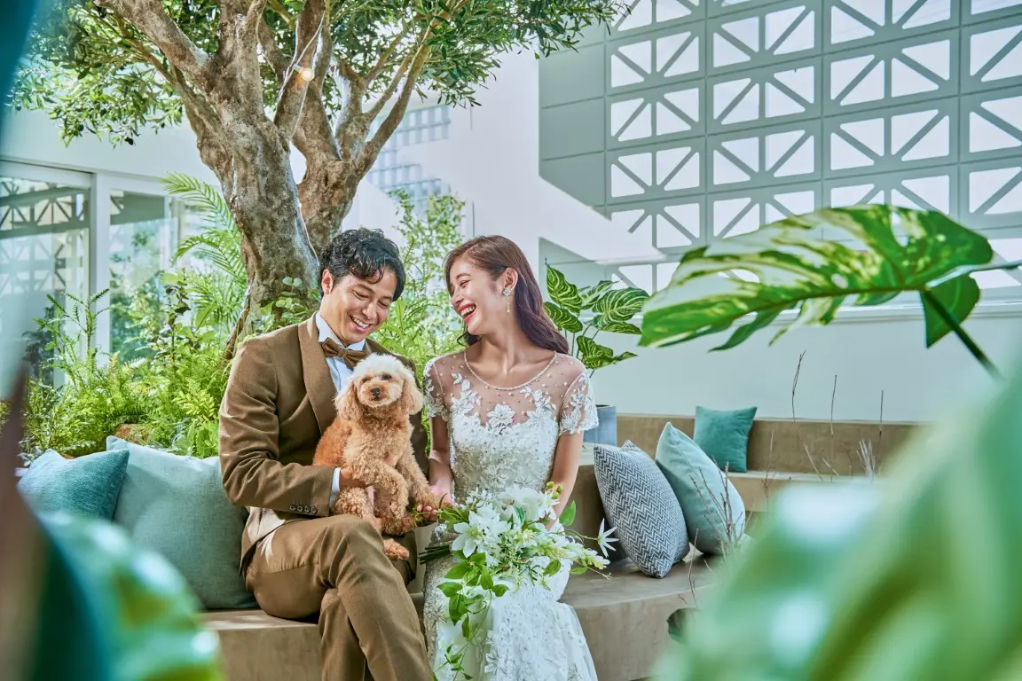  ＼愛犬も大切なゲスト／リングドッグや貸切テラスでのびのび過ごせる、大満足のペットウェディング！