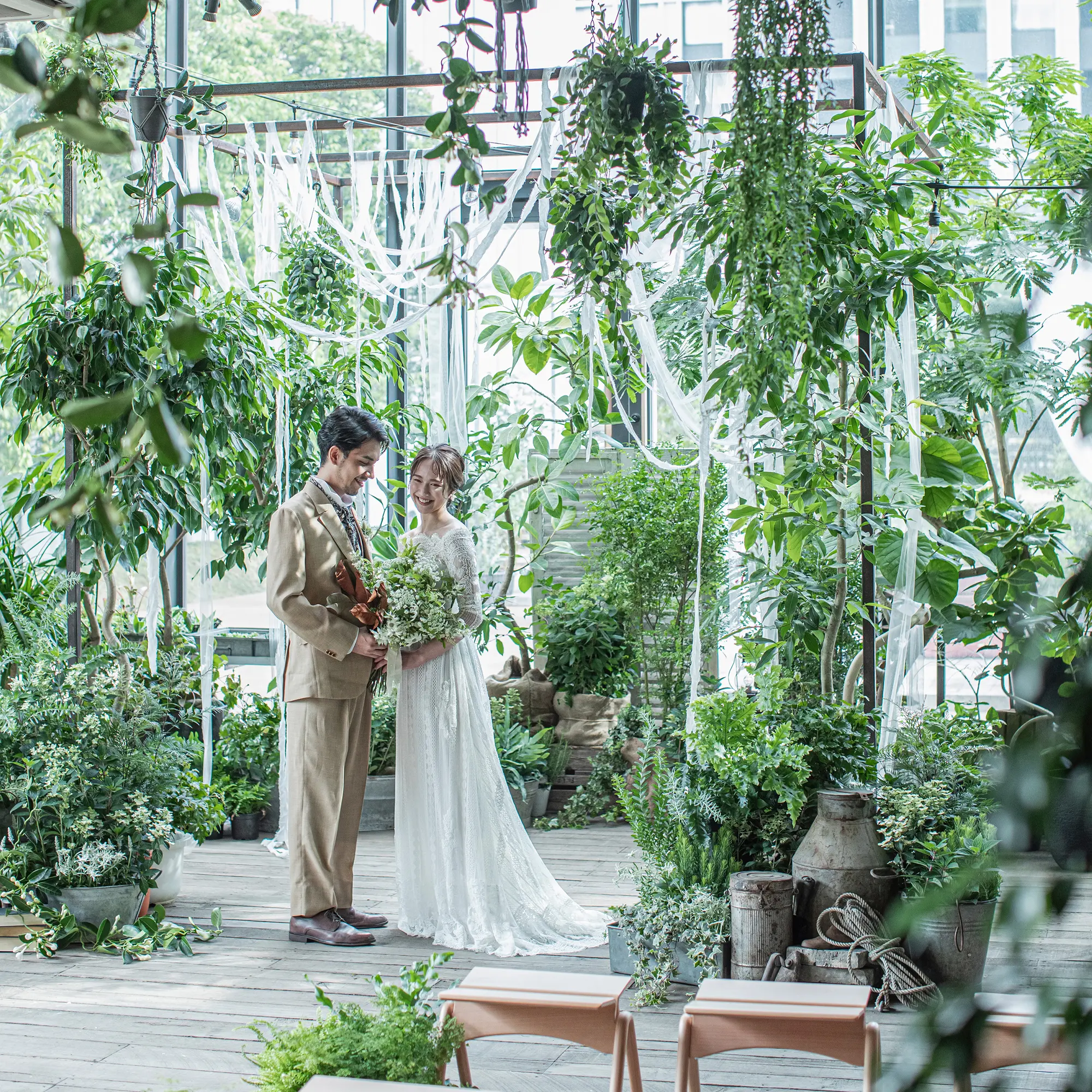 【カップルレポート公開中★】名駅すぐの全天候ガーデン×緑溢れる大人レストランで自由度の高いパーティを