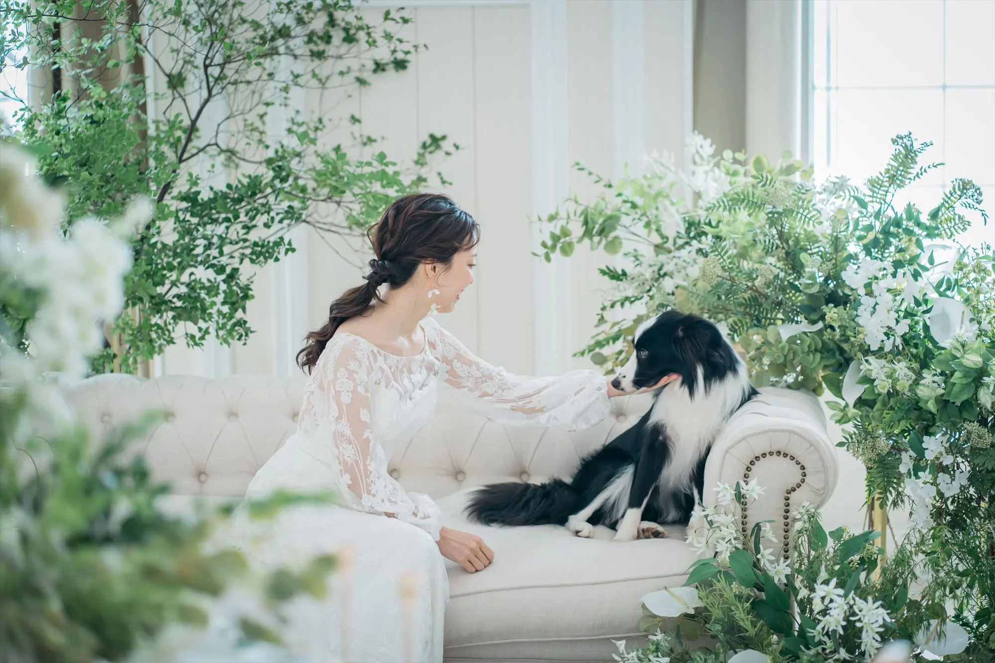 【大好評のペット婚】挙式から披露宴まで室内で一緒に過ごせる！ワンちゃん衣裳やご飯もご用意可能！