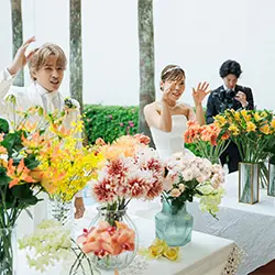 『ラーメン入湯』『フラワービュッフェ』など新郎新婦様こだわりの演出を取り入れた結婚式をお見せします☆