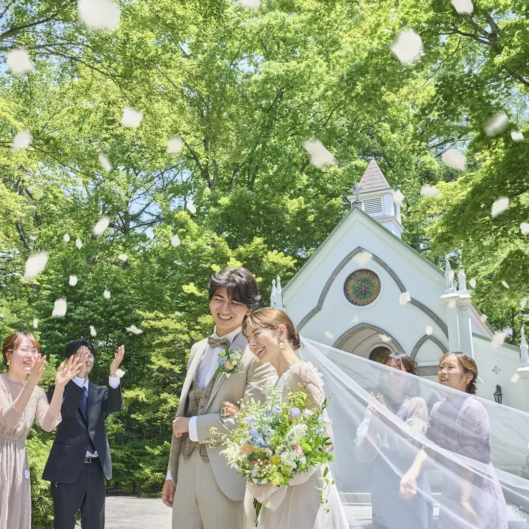 軽井沢らしい森の贅沢ウエディング【最大*交通費1万円サポート】想い描いた感動挙式＆少人数婚もOK