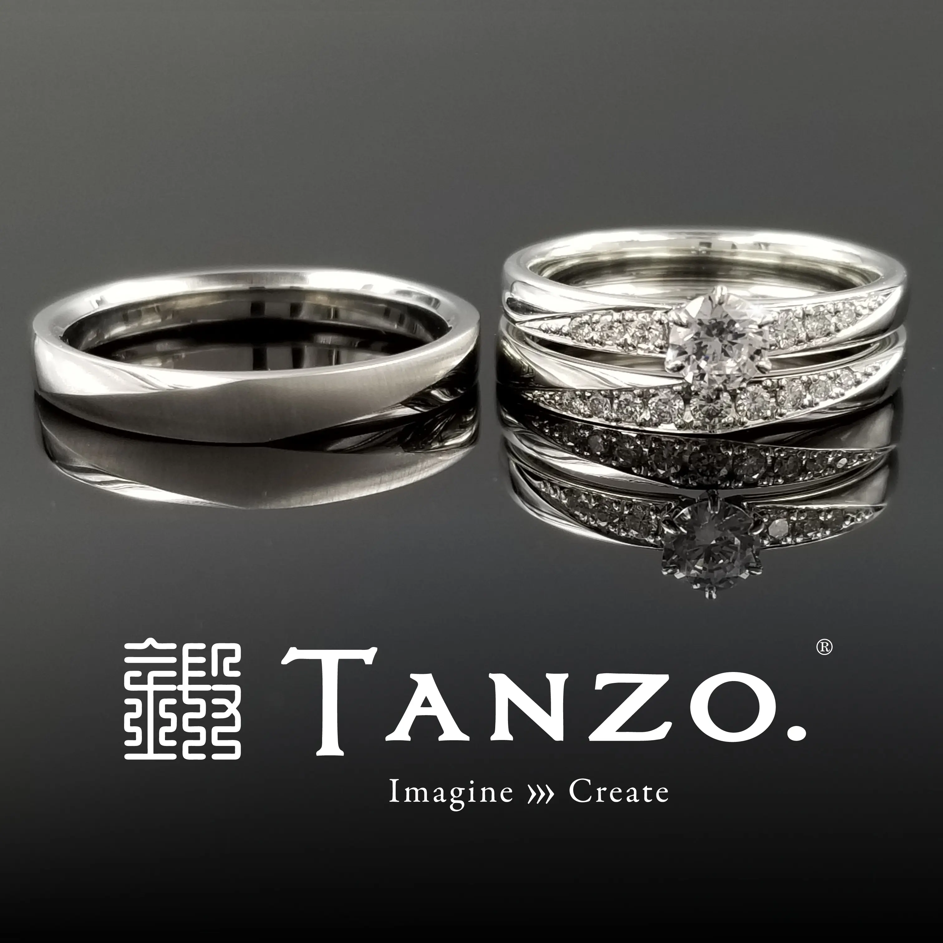 有明の月】c113｜TANZO.(鍛造指輪)｜結婚指輪・婚約指輪｜みんなの