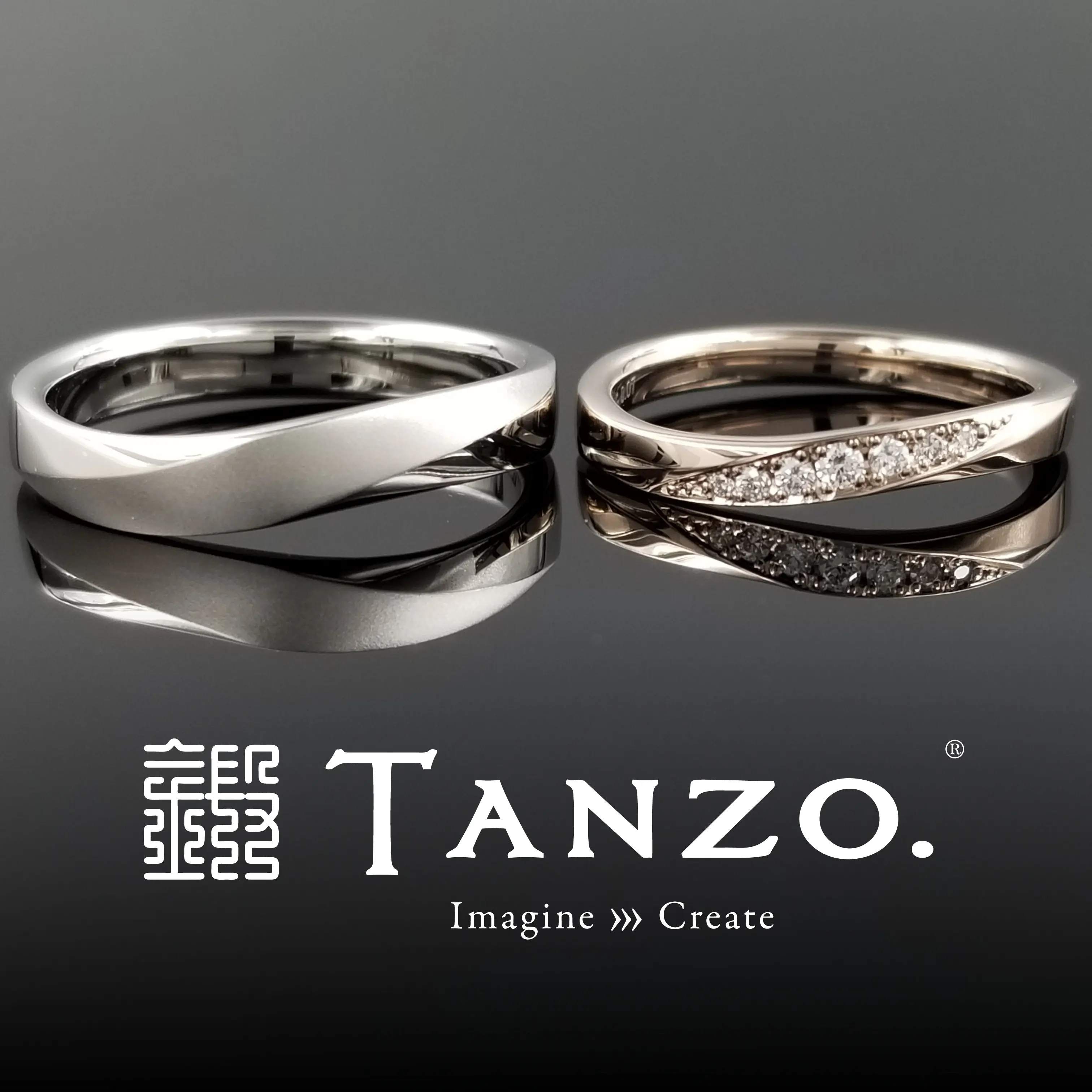 雲の通ひ路】c019｜TANZO.(鍛造指輪)｜結婚指輪・婚約指輪｜みんなの