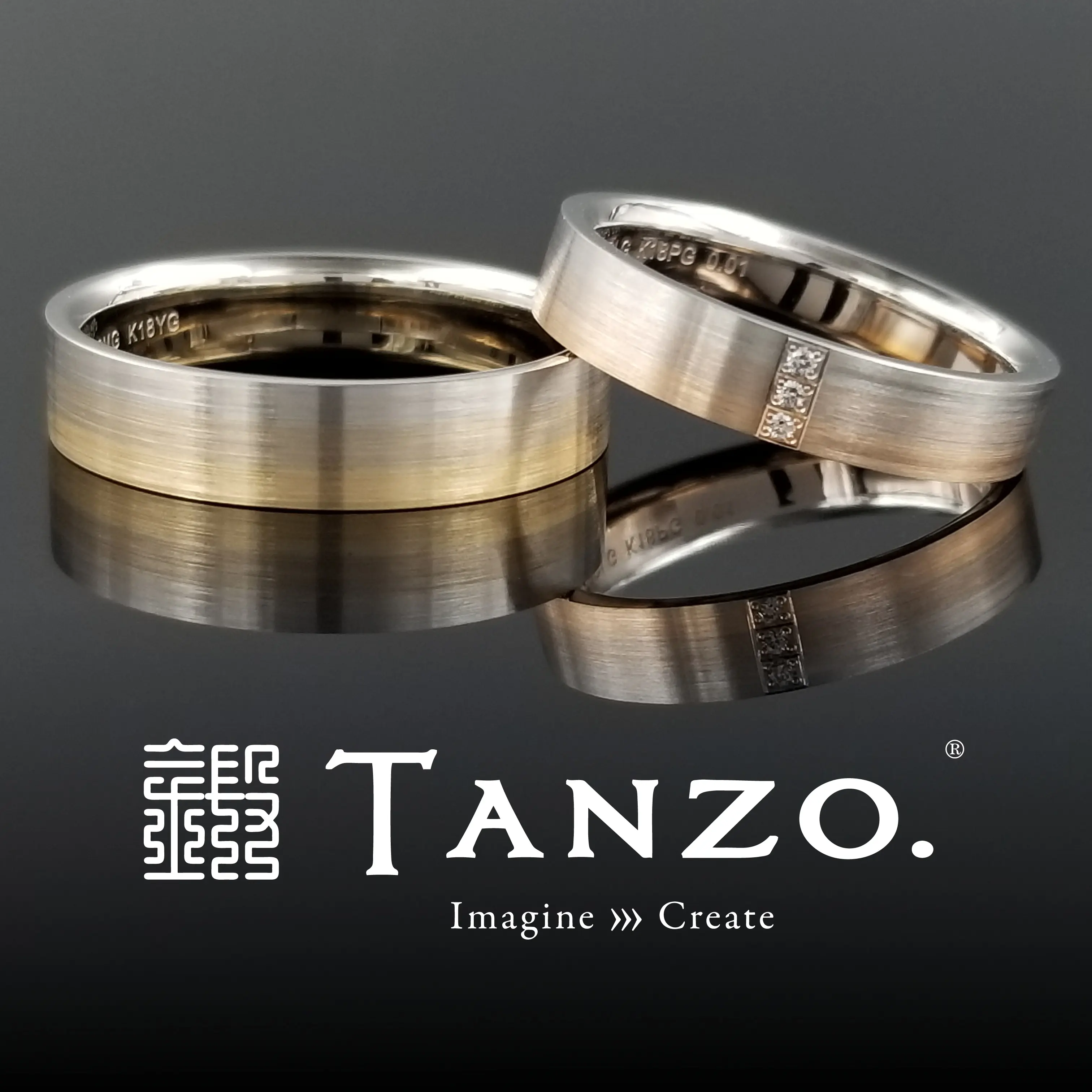 もちづきの】c017｜TANZO.(鍛造指輪)｜結婚指輪・婚約指輪
