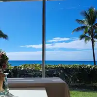 パーティー会場からのショット