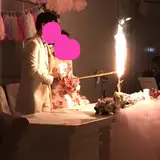 二次会では花火キャンドルを使いました