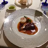 シェフがフランべしてくれたメイン料理