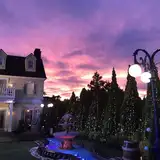 夕焼けがとても綺麗で幻想的でした。