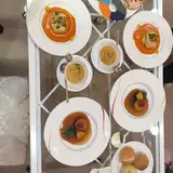 控え室に並べ嫁と食事ができました。