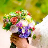 自作のブーケ