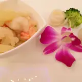 ホワイト海老と蒸し餃子