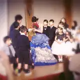 お色直し後のブーケいただくシーン