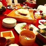 鯛の塩釜にふたりで点火してまわりました!