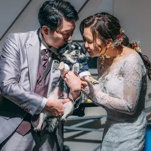 【ペット婚】愛犬と過ごすカフェウェディング