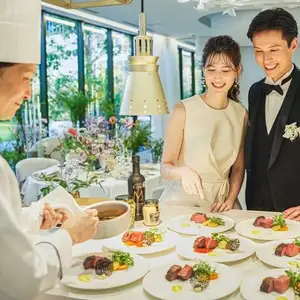 テラス付贅沢会場×食を楽しむ*少人数ウエディング│30名103万