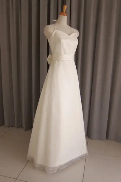 21枚目 Italian satin & silk organza & lace dress(with bolero)