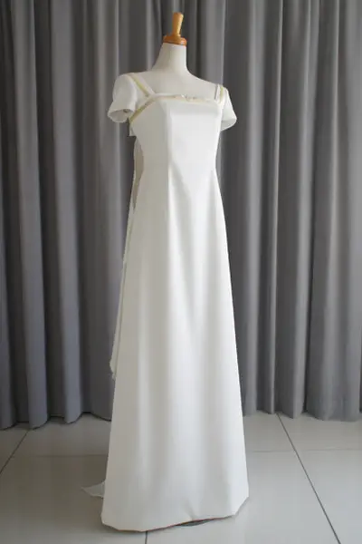 9枚目 Italian georgette A-line dress