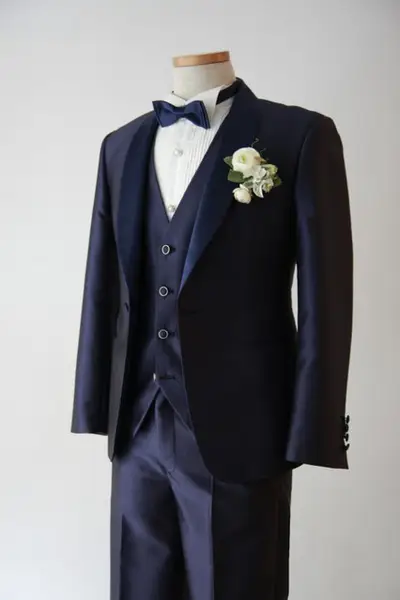 タキシード　ひびの FORMAL】ピークドラペル タキシードクロス スーツ（スーツセット