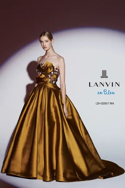 新品未使用☆ランバン lanvin バイカラー ワンピース☆ドレス 式典にも-