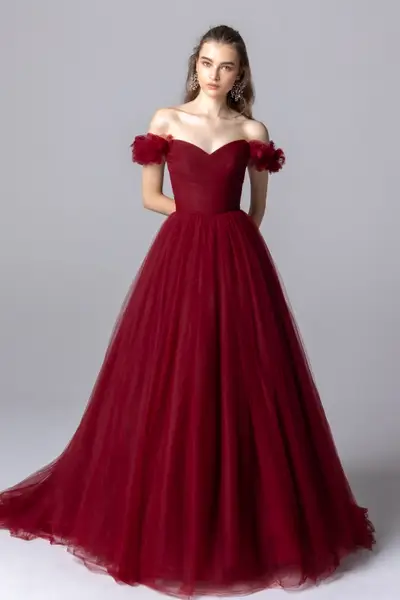 1枚目 FLORENCE Burgundy(フローレンスヴァーガンディ）