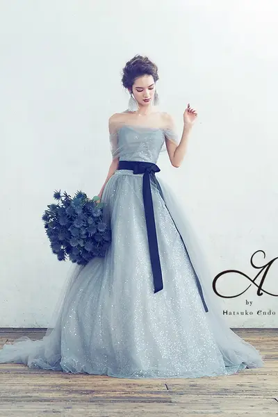 35枚目 A by Hatsuko Endo | HE-74 (Silver) Maia  <カラードレス>