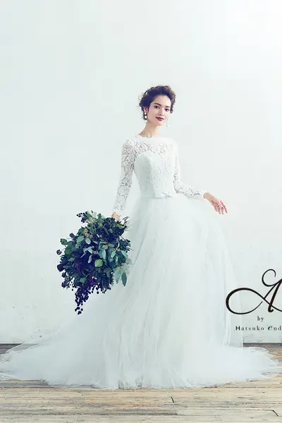 34枚目 A by Hatsuko Endo | HE-80 (Ivory) Nora  <ウェディングドレス>
