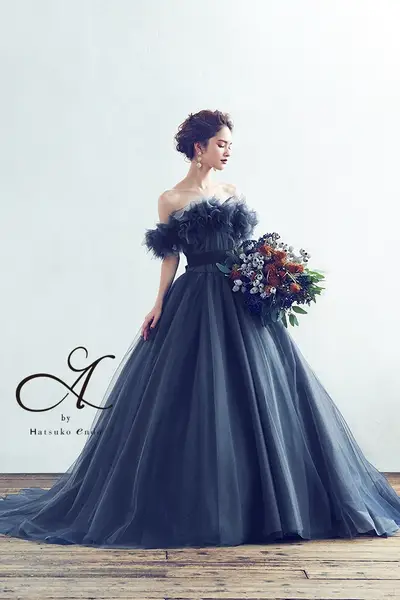 31枚目 A by Hatsuko Endo | HE-75 (Navy) Belle  <カラードレス>