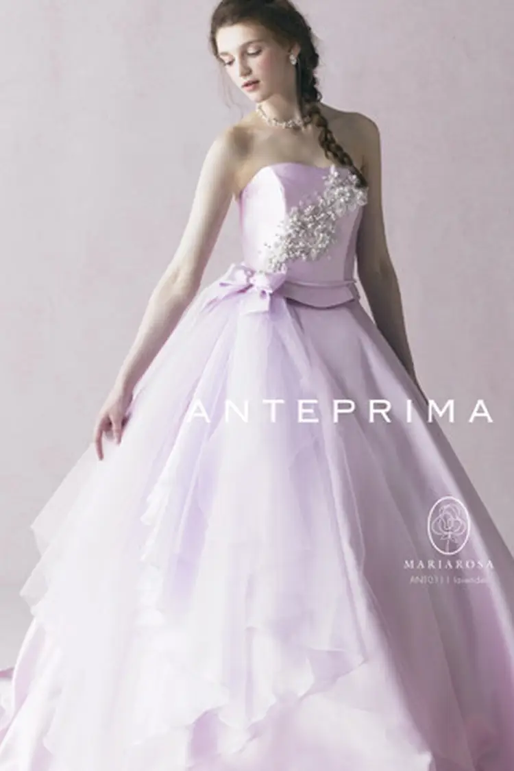 カラードレス(パープル) 紫・パープル系のカラードレス byみんなのウェディング