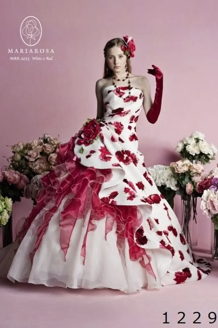 値下げました！マリアローザカラードレス5号前撮り披露宴